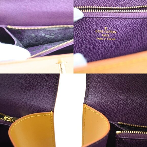 LOUIS VUITTON LV Logo Malesherbes Hand Bag Epi Leather Yellow M52379 83KA667 - Picture 13 of 16